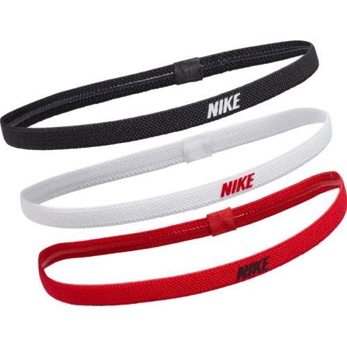 Nike galvas saite Elastic Headbands 2.0 3P White Black Red N1004529 083