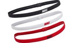 Nike galvas saite Elastic Headbands 2.0 3P White Black Red N1004529 083
