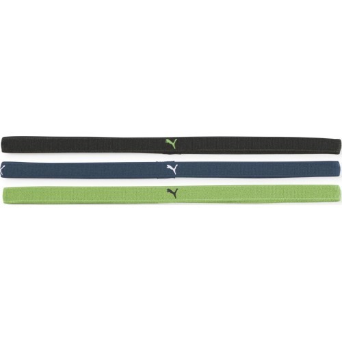 Повязка на голову Puma AT Sportbands Womens Pack чёрная синяя зелёная 053491 07