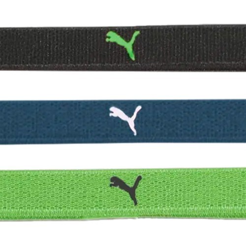 Повязка на голову Puma AT Sportbands Womens Pack чёрная синяя зелёная 053491 07