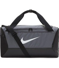 Nike Brasilia S Duff-9.5 Sports Duffel Bag Grey DM3976 026