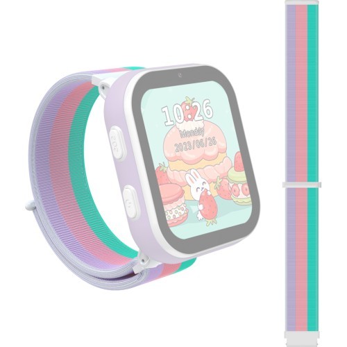 Replacement Strap for Children’s Smart Watch inSPORTline Cubbio - Pink-Green-Violet