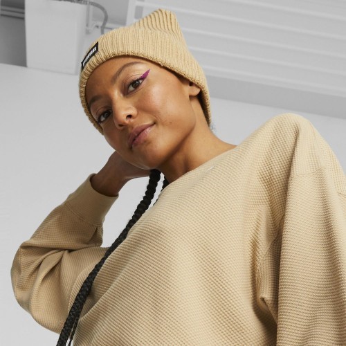 Puma Ribbed Classic Cuff Beanie Cream 024038 07