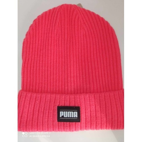 Шапка Puma Ribbed Classic Cuff Beanie розовая 024038 08