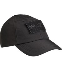 BLACK SOFTSHELL BASEBALL CAP