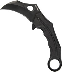 Vienrokas nazis „Karambit" ar melnu G10 rokturi