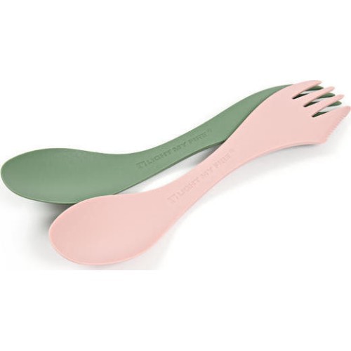 Spork M BIO 2-pack green/pink