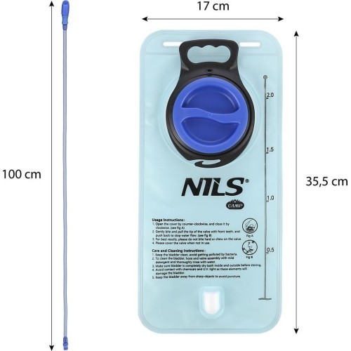 Ūdens maiss Nils Camp NC1720, 2 l, zils