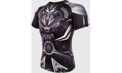 Venum Gladiator 3.0 Rashguard - Black/White - Short Sleeves