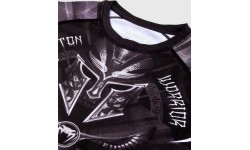 Venum Gladiator 3.0 Rashguard - Black/White - Short Sleeves