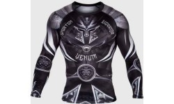 Venum Gladiator 3.0 Rashguard - Long Sleeves - Black/White