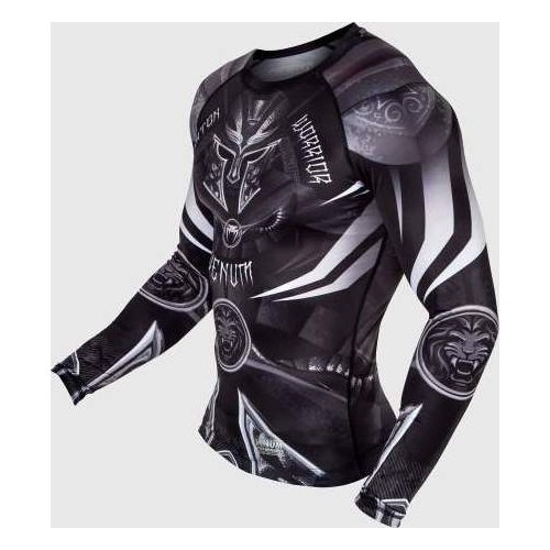 Venum Gladiator 3.0 Rashguard - Long Sleeves - Black/White