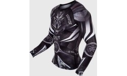 Рашгард Venum Gladiator 3.0 с длинным рукавом, чёрно-белый