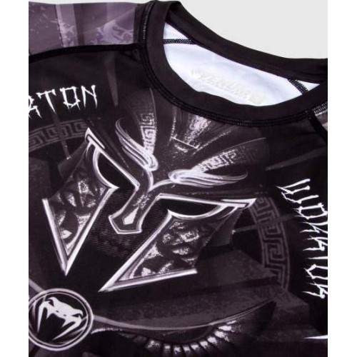 Krekls Venum Gladiator 3.0 Rashguard ar garām piedurknēm, melns/balts