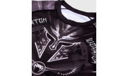 Krekls Venum Gladiator 3.0 Rashguard ar garām piedurknēm, melns/balts