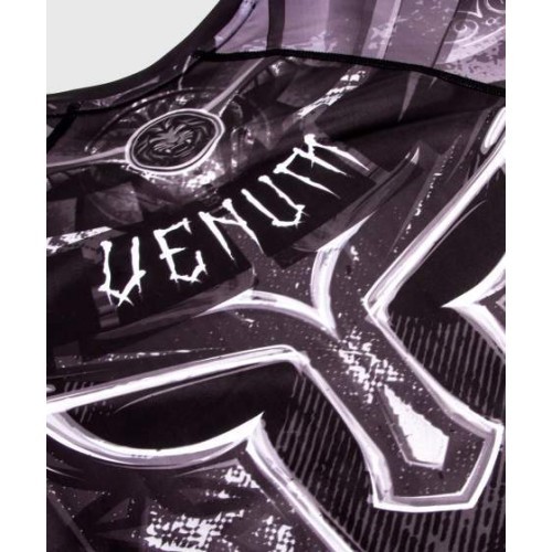 Рашгард Venum Gladiator 3.0 с длинным рукавом, чёрно-белый
