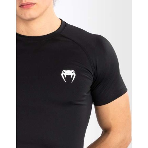 Venum Contender Men’s Short Sleeve Rashguard - Black/White