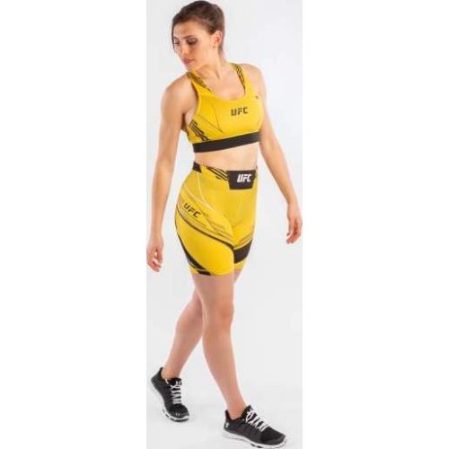 UFC Venum Authentic Fight Night Women's Vale Tudo Shorts - Long Fit - Yellow