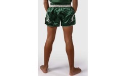 Venum Inferno Muay Thai Shorts - Forest Green/ Off White