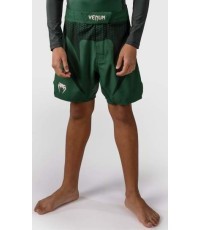 Venum Attack bērnu cīņas šorti – Forest Green/Off White