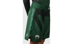 Venum Attack Kids Fightshorts - Forest Green/ Off White
