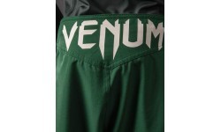 Детские шорты для единоборств Venum Attack – Forest Green/Off White