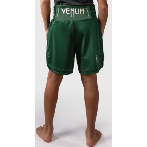 Детские боксёрские шорты Venum Attack, зелёные/белые