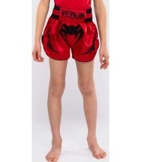 Детские шорты Venum Inferno Thai, вишнёвые