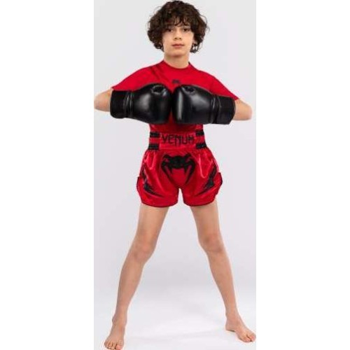 Venum Inferno Kids Thai Shorts - Cherry Red