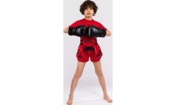 Venum Inferno Kids Thai Shorts - Cherry Red