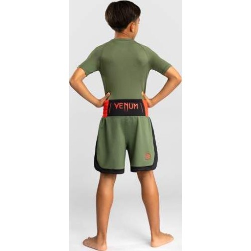 Venum Classic bērnu boksa šorti, haki zaļi / oranži