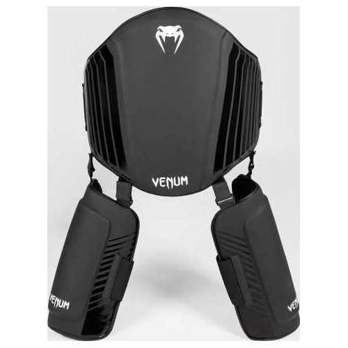 Защита живота и ног Venum Challenger – чёрно-белая