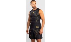 Рашгард без рукавов Venum Serpenti, чёрный/серебряный/золотой