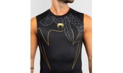 Venum Serpenti Sleeveless Rashguard - Black/Silver/Gold