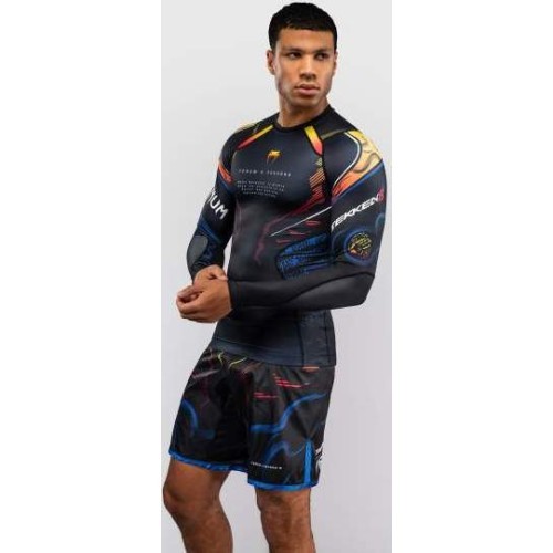 Venum x TEKKEN 8 Long Sleeve Rashguard - Yoshimitsu - Black/Orange