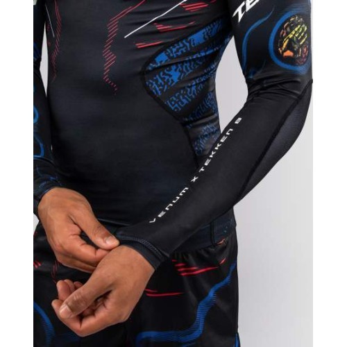 Venum x TEKKEN 8 Long Sleeve Rashguard - Yoshimitsu - Black/Orange