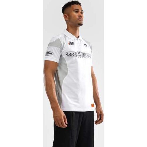 Venum Motorsport kokvilnas polo krekls – sniega balts