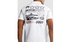 Venum Motorsport kokvilnas polo krekls – sniega balts