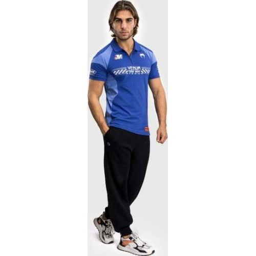 Venum Motorsport kokvilnas polo krekls, spilgti zils
