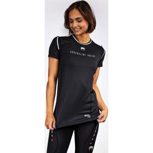 Venum Adrenaline Women's Dry-Tech T-Shirt - Black/ Ivory