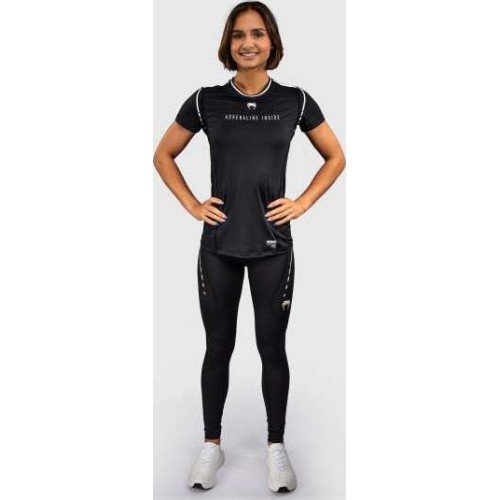 Venum Adrenaline sieviešu Dry-Tech krekls, melns/ziloņkaula