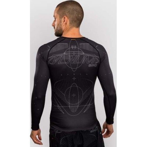 Venum Eclipse Long Sleeve Rashguard - Black/Ivory