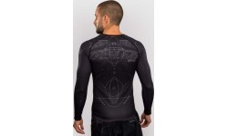 Venum Eclipse Long Sleeve Rashguard - Black/Ivory