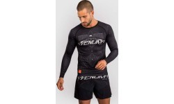 Venum Eclipse rashguard krekls ar garām piedurknēm - melns/ziloņkaula
