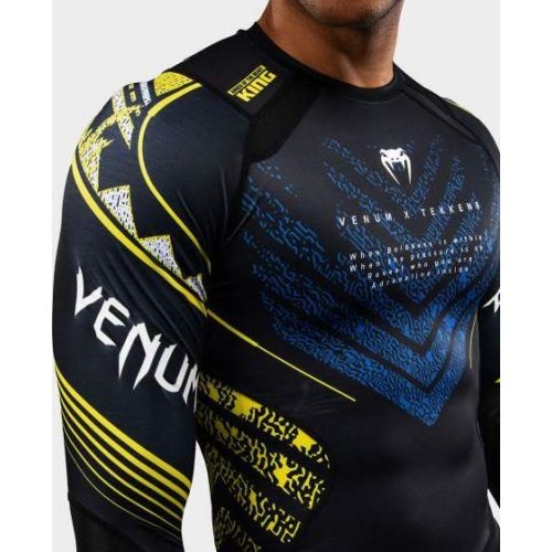 Venum x TEKKEN 8 Long Sleeve Rashguard - King - Black/Yellow