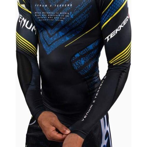 Venum x TEKKEN 8 Long Sleeve Rashguard - King - Black/Yellow