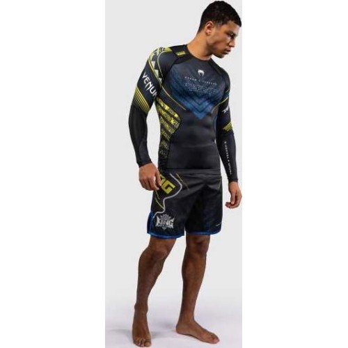Venum x TEKKEN 8 rashguard ar garām piedurknēm King melns/dzeltens