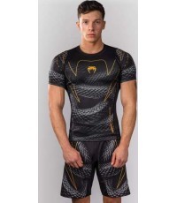 Venum Matupa Short Sleeve Rashguard - Black/Grey/Gold