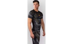 Venum Matupa rashguard ar īsām piedurknēm – Black/Grey/Gold