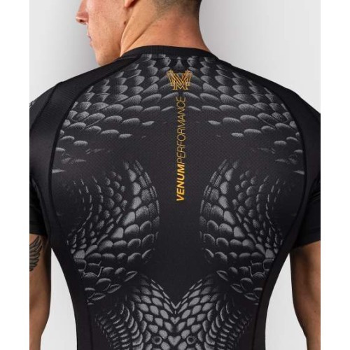 Venum Matupa rashguard ar īsām piedurknēm – Black/Grey/Gold